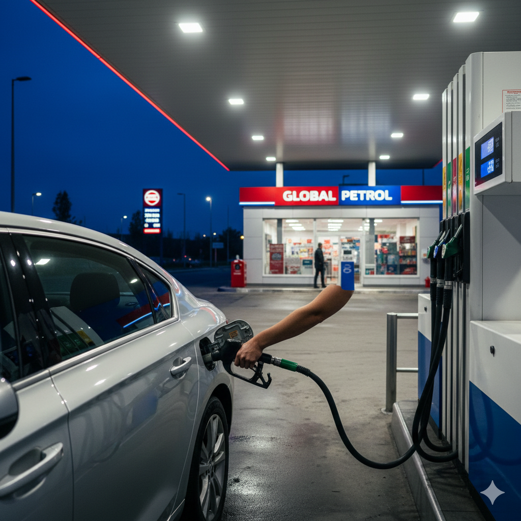 Abastecendo no posto